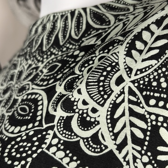 Bryn Walker Green & Black Relaxed Fit Tunic Top, Sz S, USA Made! New With Tags - Picture 6 of 11